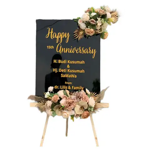 Papan Bunga Akrilik Goti